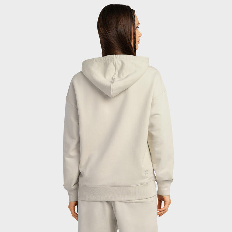 Dames Lifestyle hoodie voor Moon-W SIROKO Beige