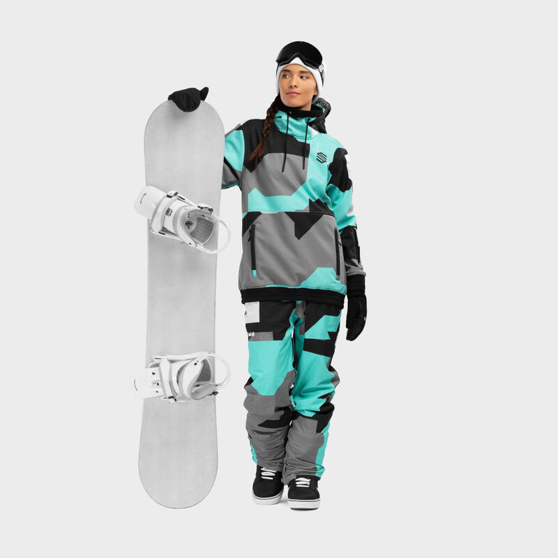 Pantalones de nieve mujer esquí y nieve Sleet-W SIROKO Turquesa