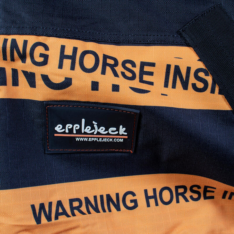 Outdoordecke Warning Horse 0 g Epplejeck Schwarz-Orange