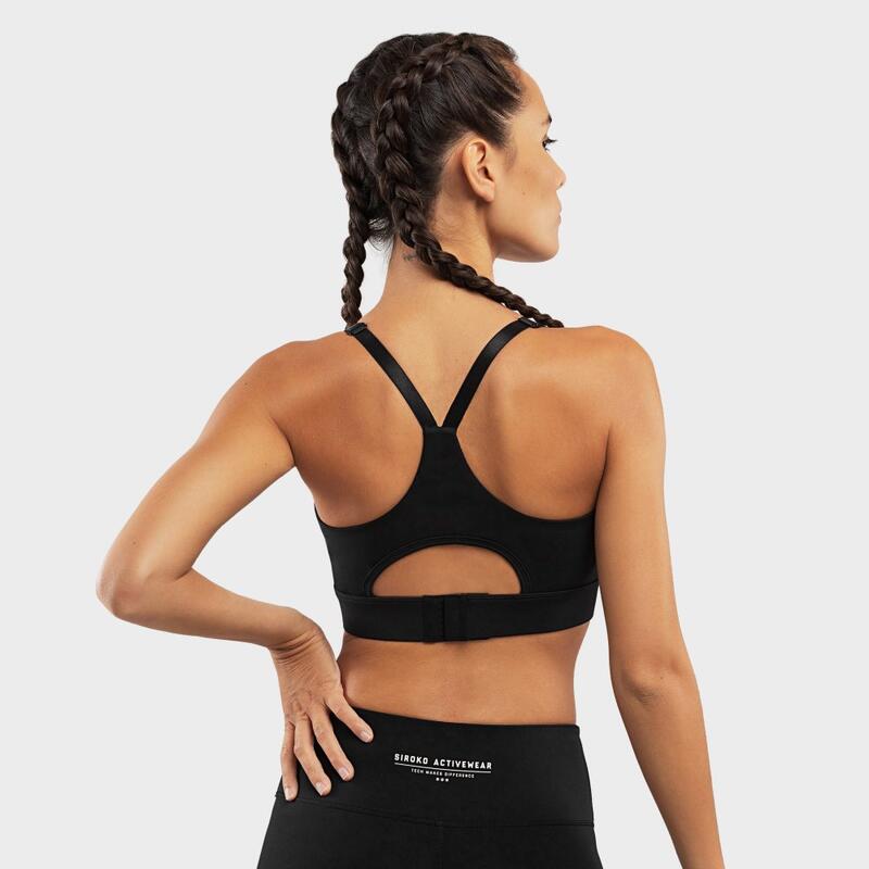 Damen Fitness Sport-BH - Starker Halt Pacemaker Black SIROKO Schwarz