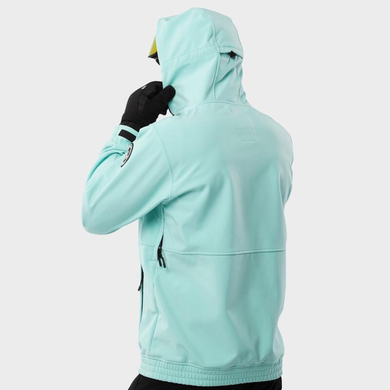 Heren Wintersport snowboardjas W1 Iceberg SIROKO Turquoise