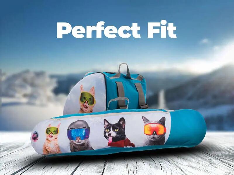Zestaw dla dzieci Pokrowiec Snowsport Snowboard Cats 6in1 + Pokrowiec na buty 2/5