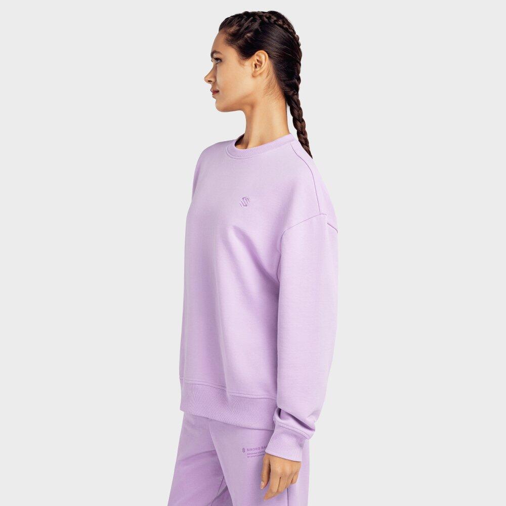 Lifestyle Tulip-W Lavender women's round-neck sweatshirt