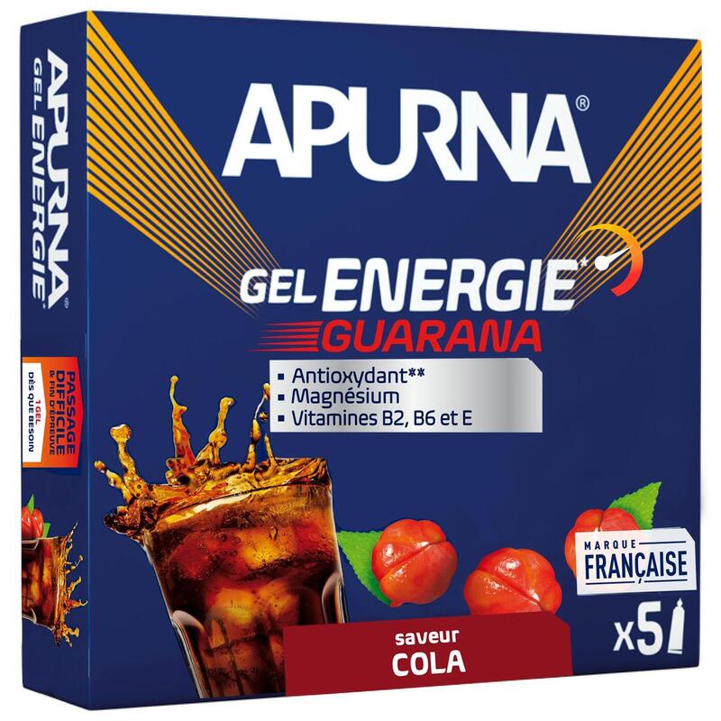 Gel Energie Guarana Cola Passage Difficile - 5x35g