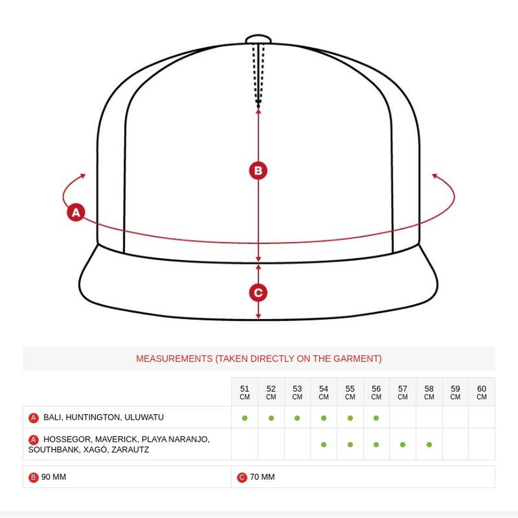 Casquette snapback Surf Homme et Femme Mavericks Noir