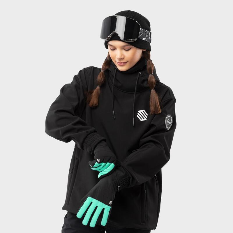 Gants thermiques snowboard et ski Sports d'hiver Homme et Femme Voss Turquoise N