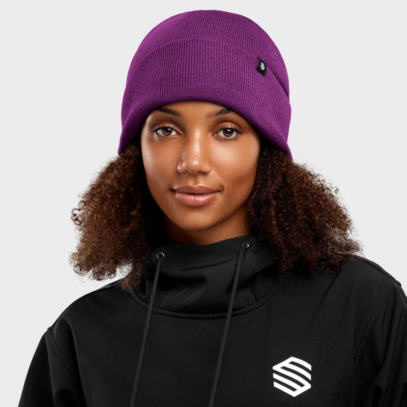 Mężczyzna i kobieta Sporty zimowe Zimowa czapka beanie Snowflake Grape Winogro