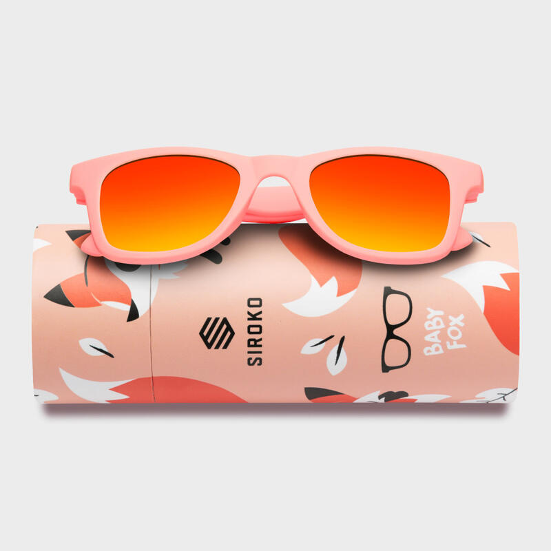 Kinder Surf Sonnenbrille Baby Fox Kids SIROKO Leuchtendes Orange