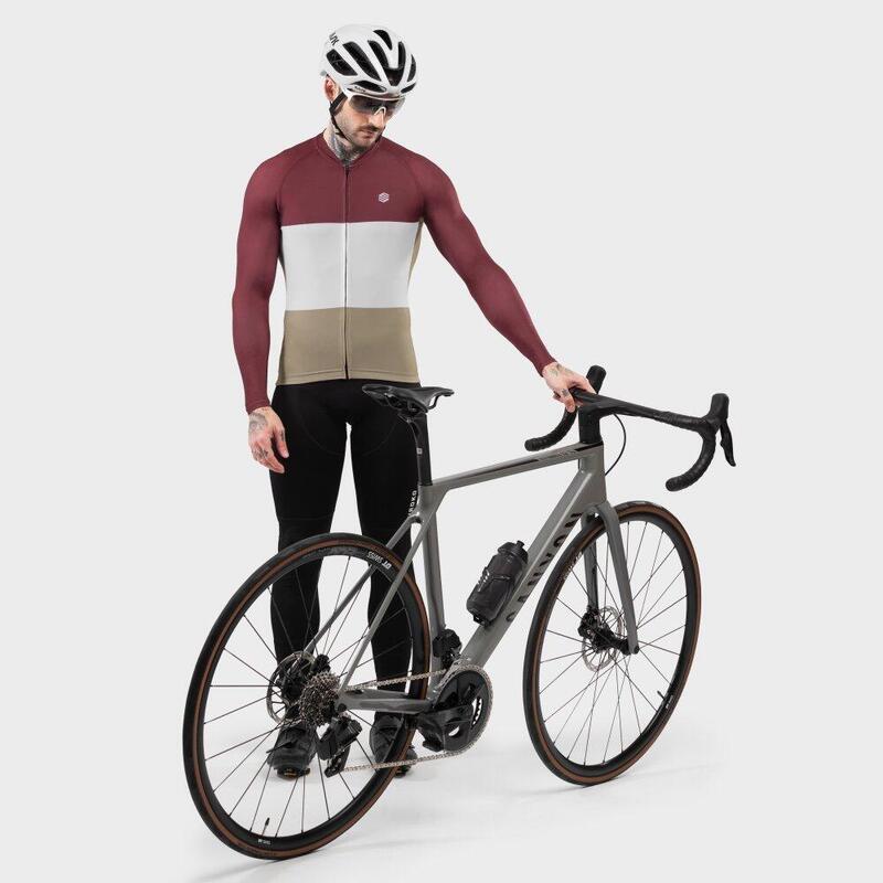 Camisola de ciclismo manga comprida homem M2 Triplet SIROKO Bordeux