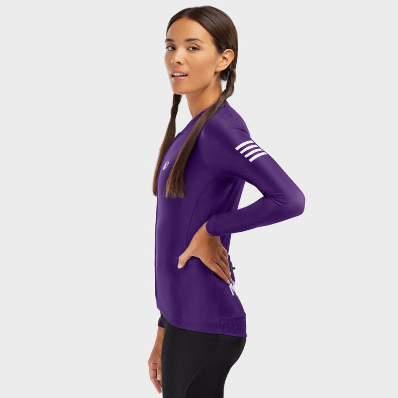 Maillot manches longues Cyclisme SIROKO M2 Reis Violet Femme