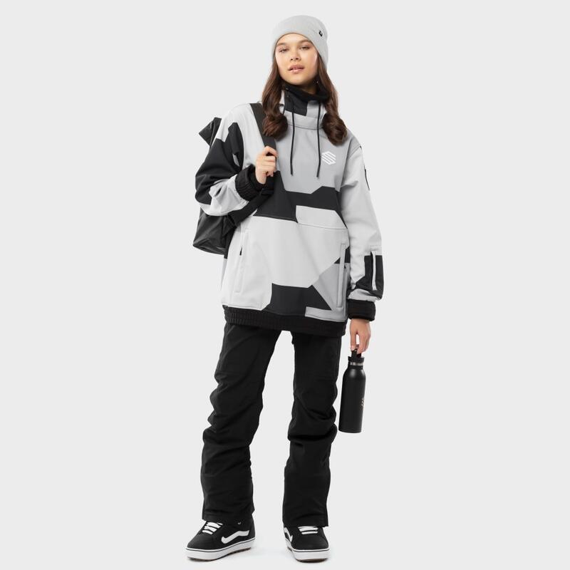 Žena Zimní sporty Dámská snowboardová bunda W1-W Tibet SIROKO Šedá
