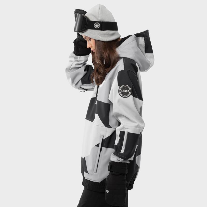 Veste snowboard femme Sports d'hiver W1-W Tibet Gris