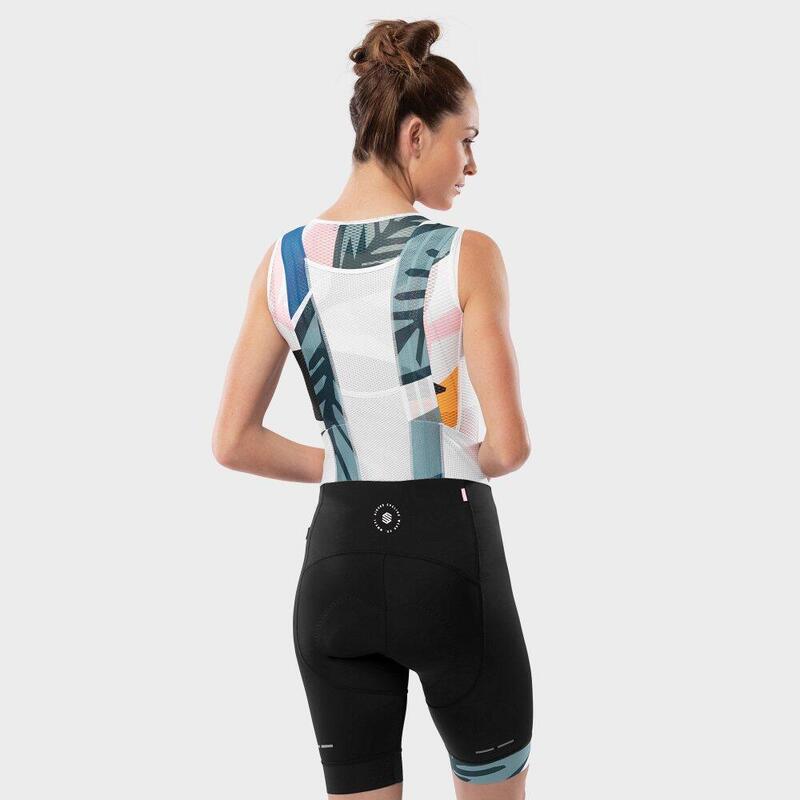 Damen Radsport kurze fahrradträgerhose für BX Jungle SIROKO Schwarz