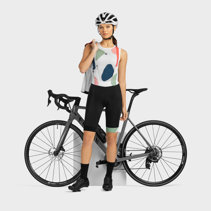 Damen Radsport fahrradbaselayer für Camerig SIROKO Weiß