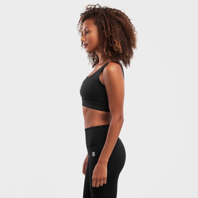 Soutien de desporto Fitness Mulher Fartlek Black SIROKO Preto