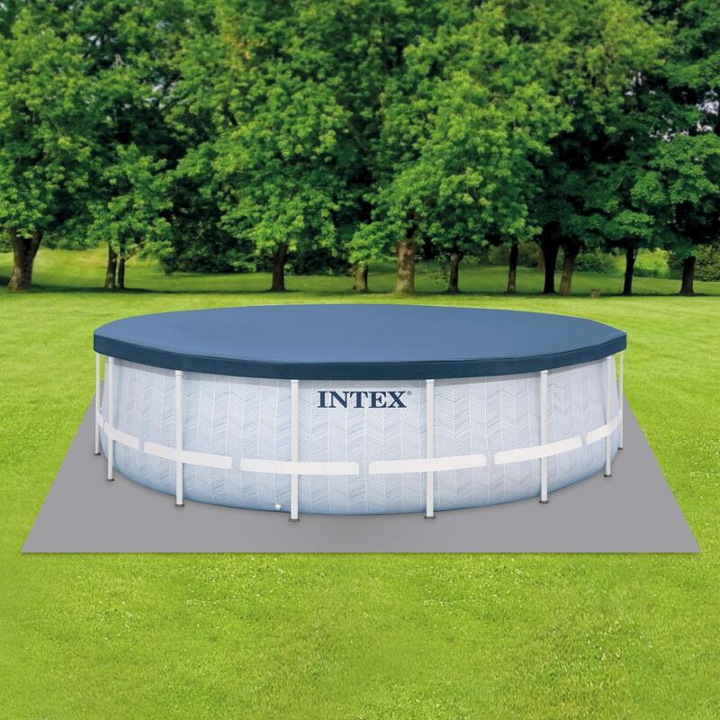 Intex 26746NP - Piscina Prisma Frame Chevron Rotonda, Kit Completo, 488x122 cm