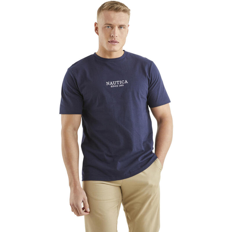 Camiseta Nautica Nevada, Azul, Hombre