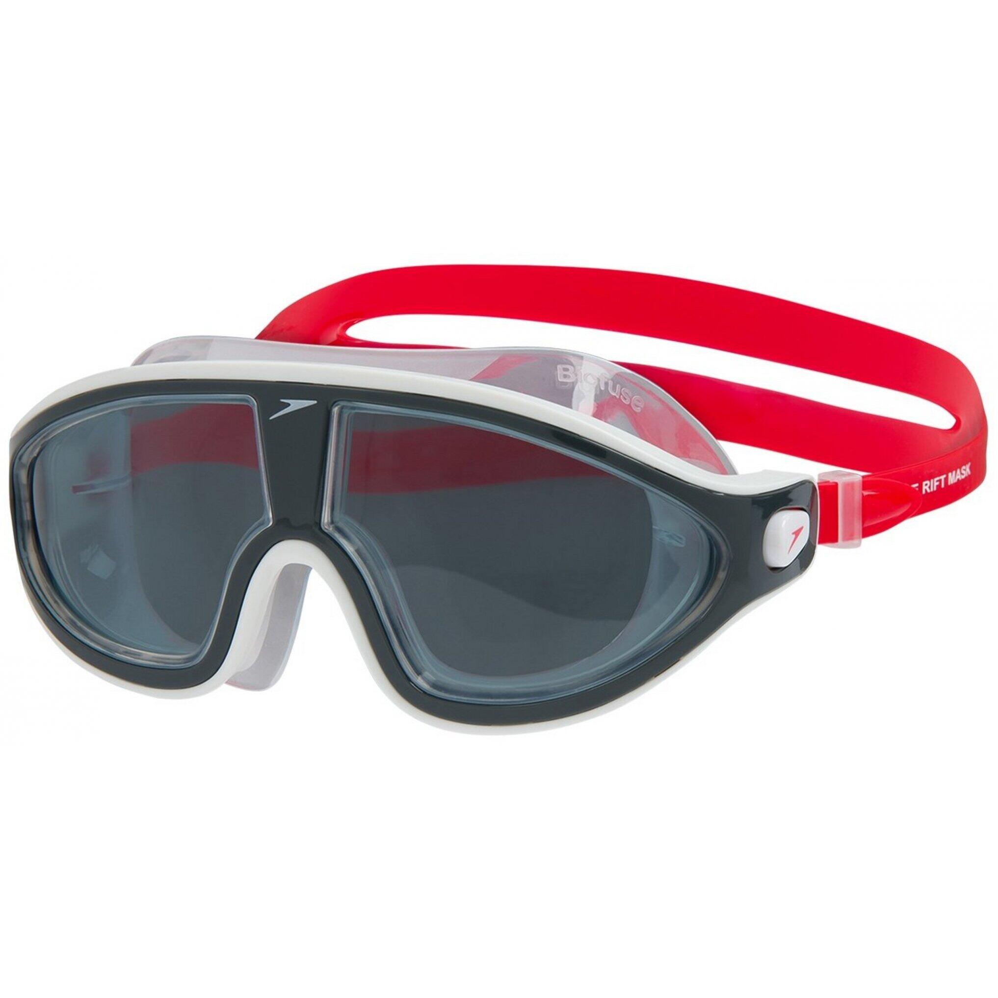 Speedo Biofuse Rift Mask Red/Grey/Smoke 1/4