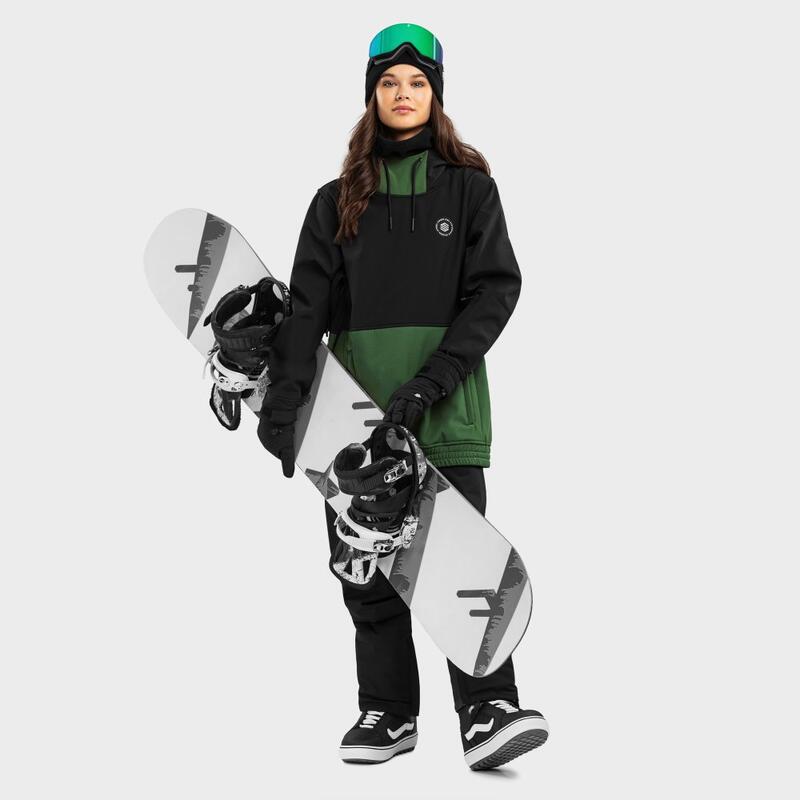 Dames Wintersport snowboardjas W1-W Evergreen SIROKO Zwart