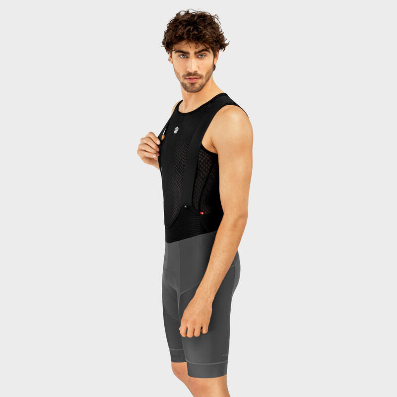 Cuissard vélo court homme Cyclisme SRX Pro Maxim Gris SIROKO