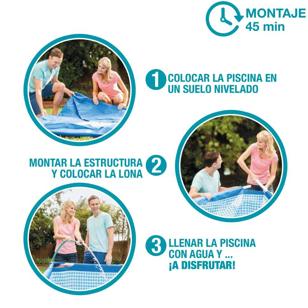 Intex 26730NP - Piscina Prisma Frame Clearview, Kit completo, 488x122 cm 7/7