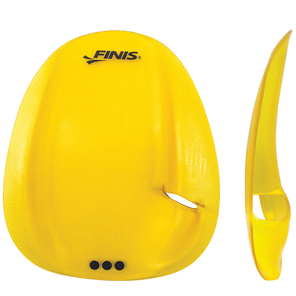 Pás de natação flutuantes sem borracha Finis Agility Amarelo 2/7
