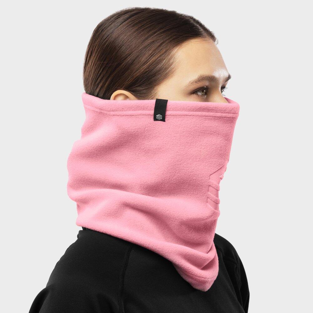 Men's and Women's winter sports neck warmer Blunt Pink Rose Bonbon