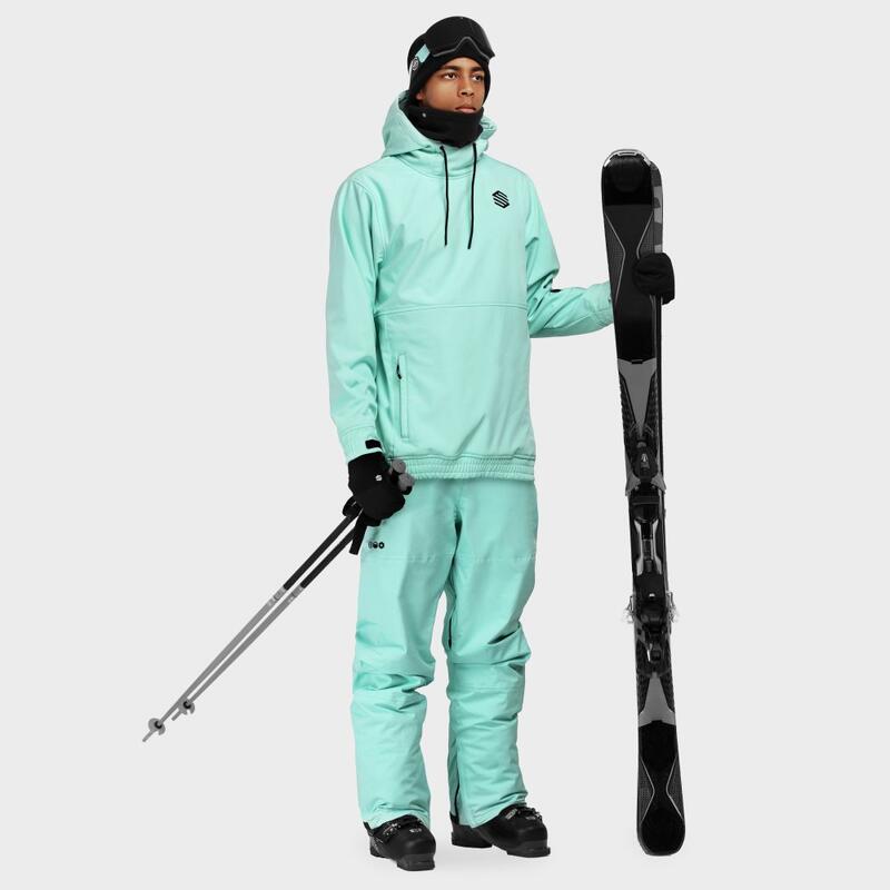 Heren Wintersport snowboard broek voor P1 Glacier Siroko Turquoise