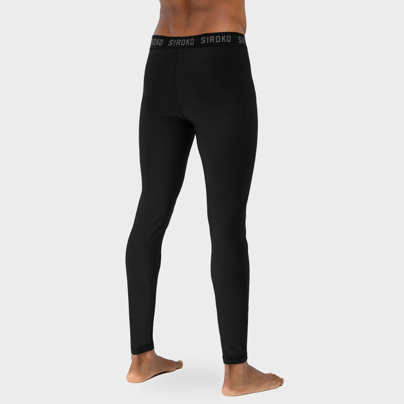 Leggings térmicos de hombre esquí y nieve Wolf SIROKO Negro