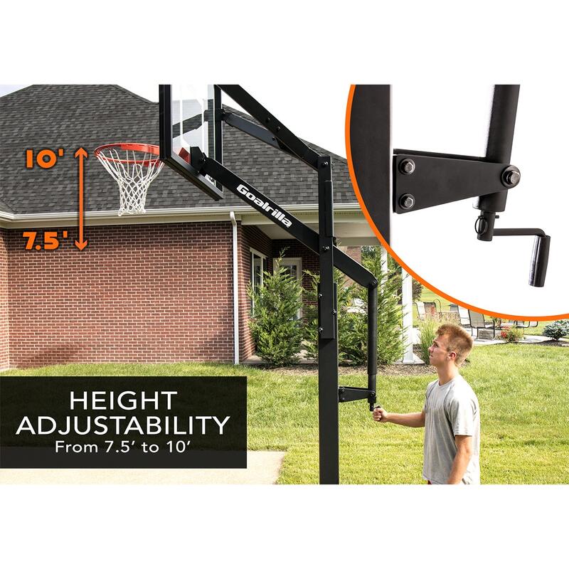 Goalrilla FT54 - Basketbalpaal / Inground basketbalstand - Verstelbaar