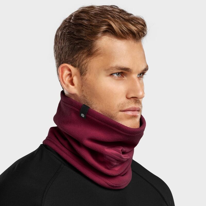 Heren en Dames Wintersport Winter nekwarmer Blunt Maroon SIROKO Bordeaux