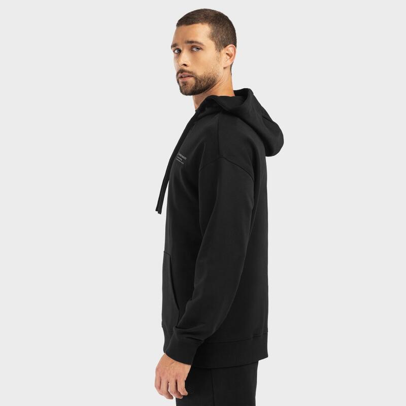 Sudadera con capucha hombre Confort II negro blanco