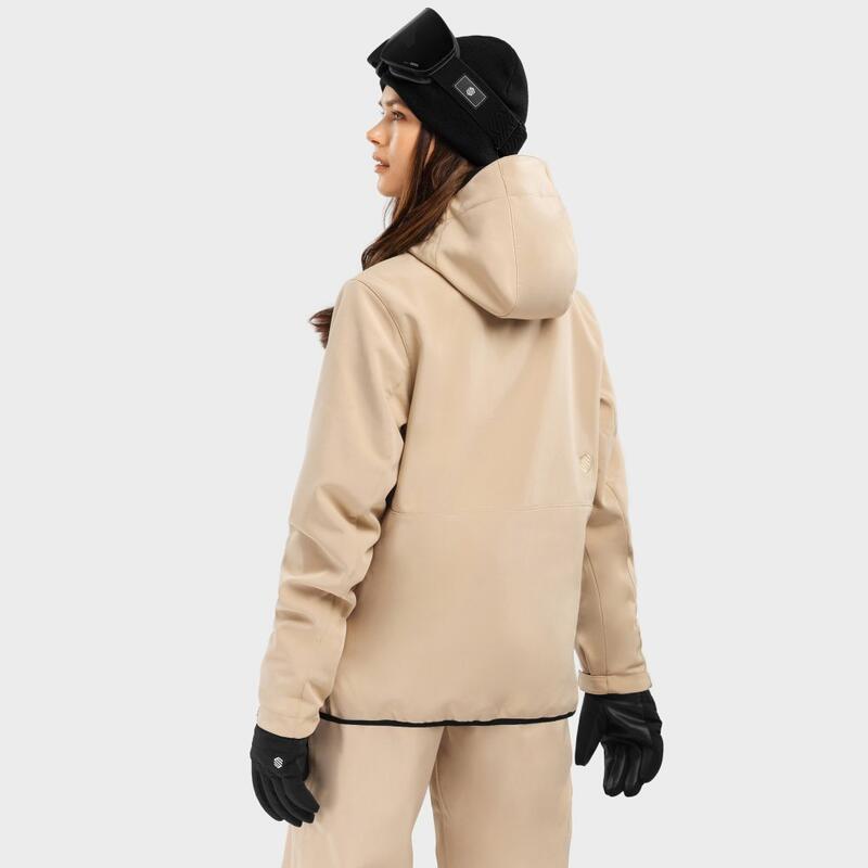 Casaco de snowboard para mulher Desportos de inverno W2-W Cerro SIROKO Beige