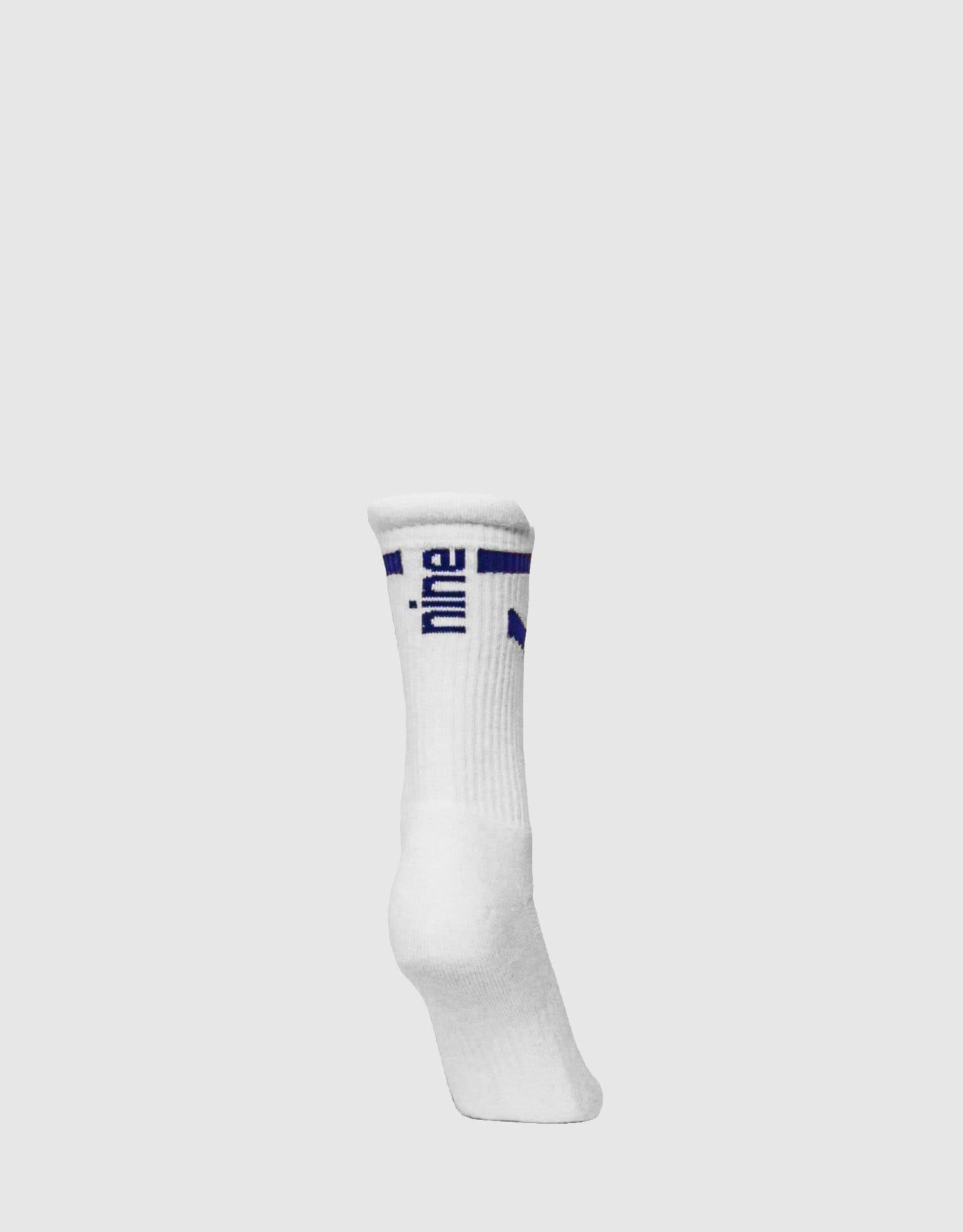 Chaussettes mi-hautes volley “Jump” (2 paires) – logo bleu marine (40/43) 2/4