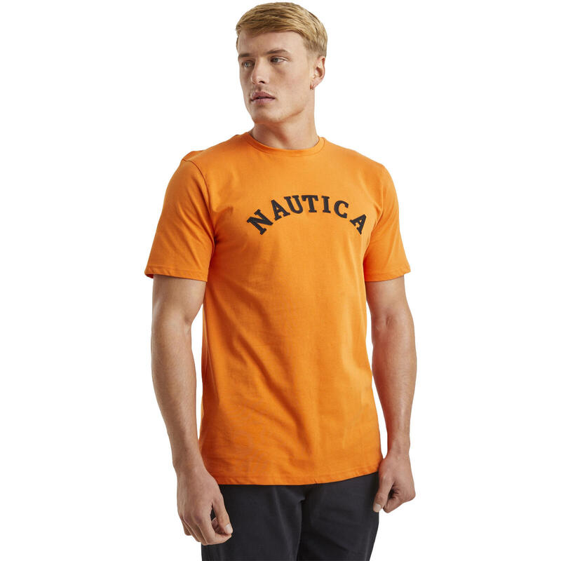 T-Shirt Nautica Trent, Laranja, Homens