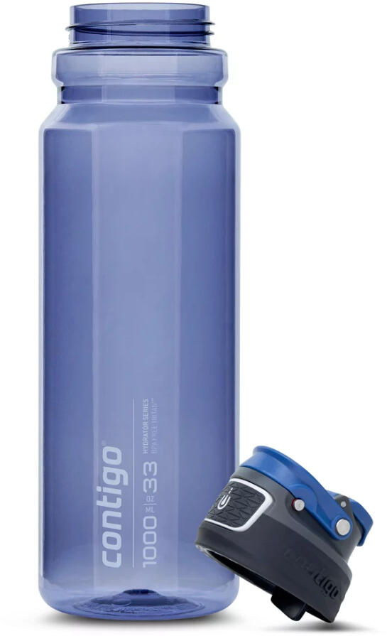 Contigo Free Flow Tritan Autoseal 1-Litre Water Bottle - Blue Corn 4/7