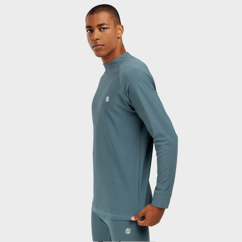 Maglia intima termica uomo Sport invernali Slush Steel SIROKO Blu Acciaio