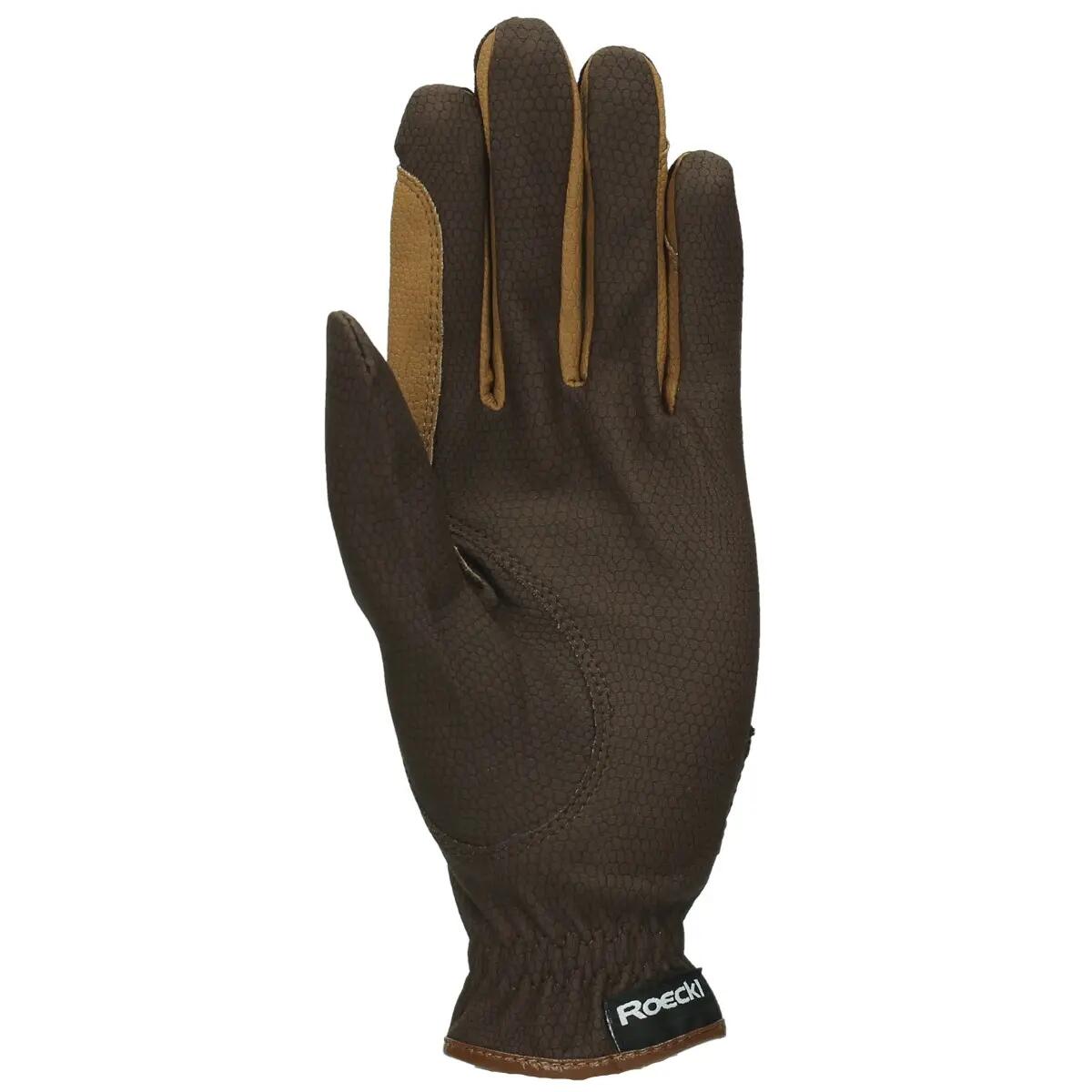Gants Bicolor Grip Roeckl Marron moyen- clairs 2/2