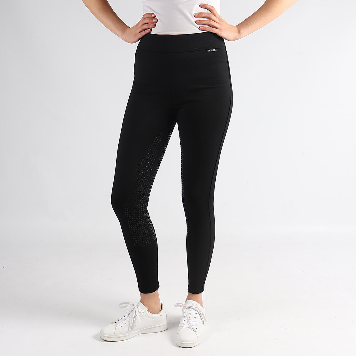Pantalon d'équitation Helene fond silicone Horka Noir 2/3