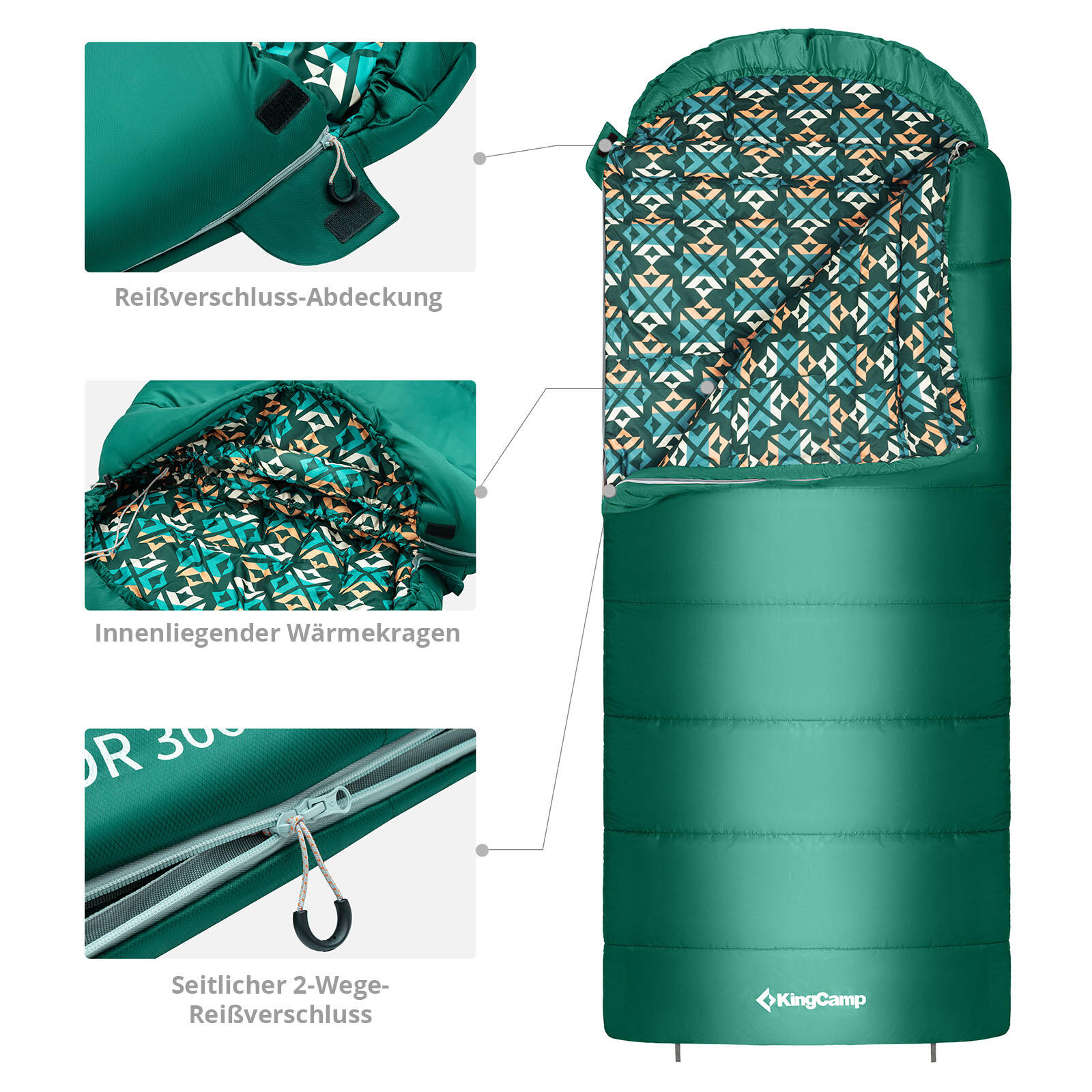 Sac de couchage momie Superior 300XL 3 saisons hiver 6°C 3/7