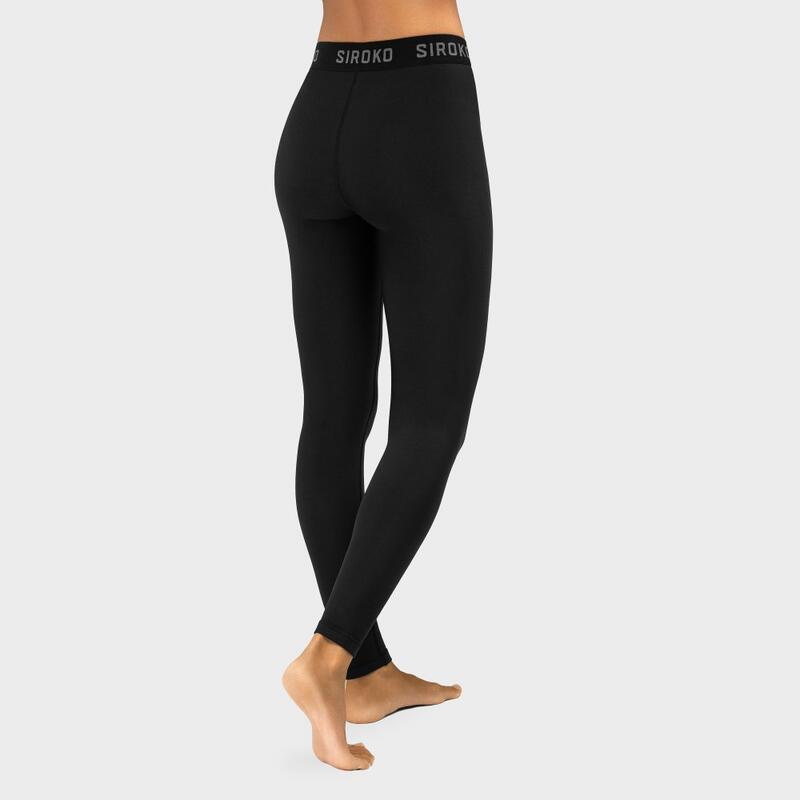 Damen Wintersport thermounterhose für Blink Siroko Schwarz