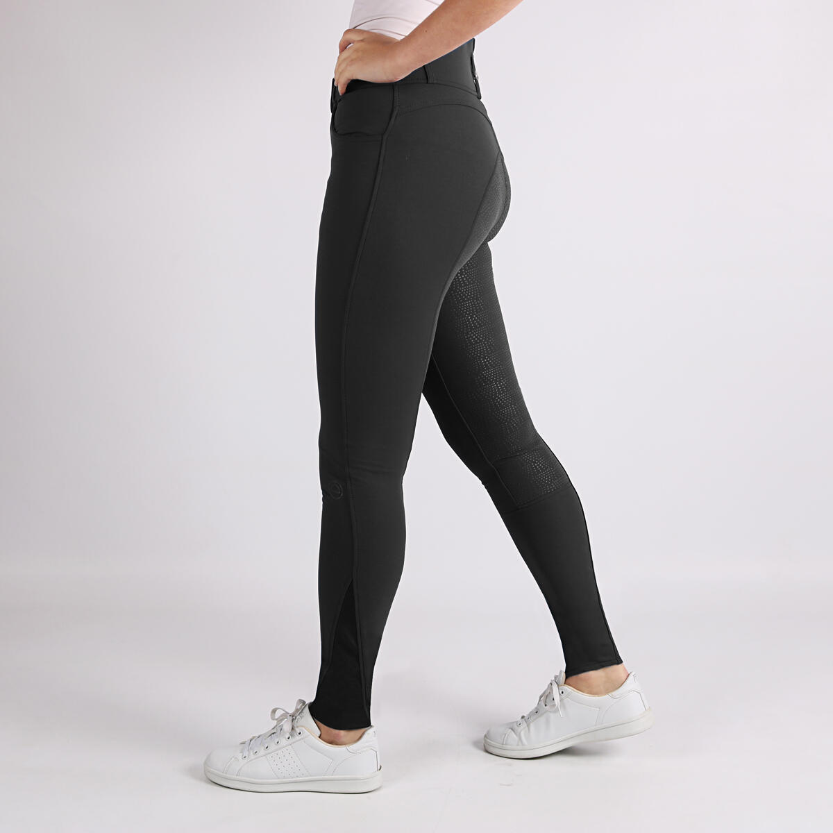Pantalon d'équitation Highwaist 2.0 Megan fond silicone Montar Noir 3/6