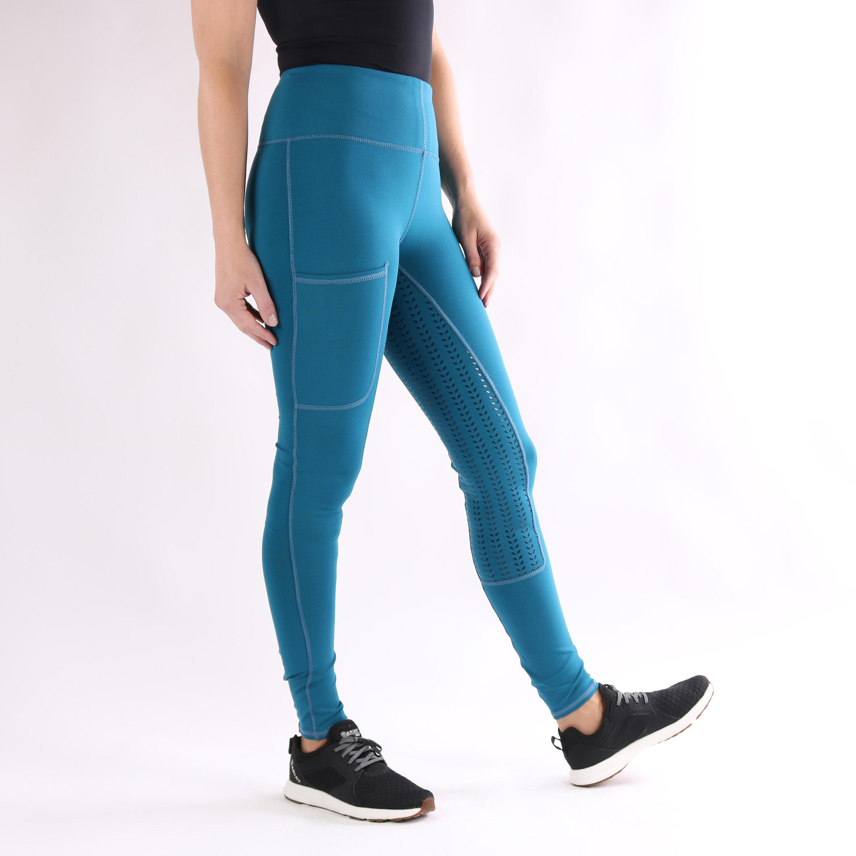 Legging d'équitation Illustris Full Grip Enfants Epplejeck Bleu 3/4