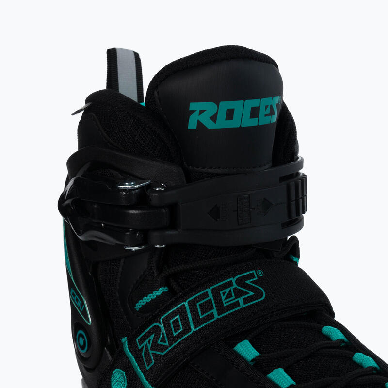 Roces Icon Inline Skates Softboot Damen 80 mm 82A schwarz/aqua