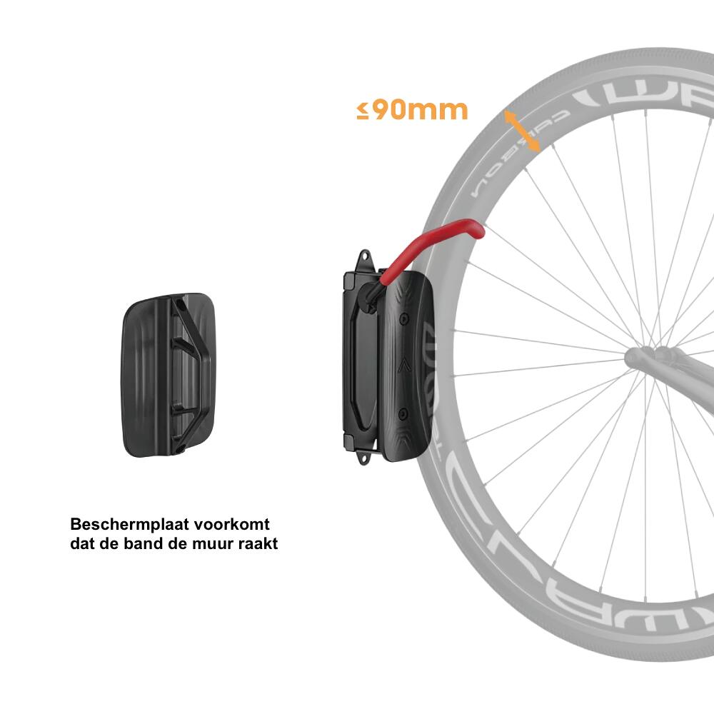 Fietsbeugel Draaibaar - Zwart fietsophangsysteem 6/7