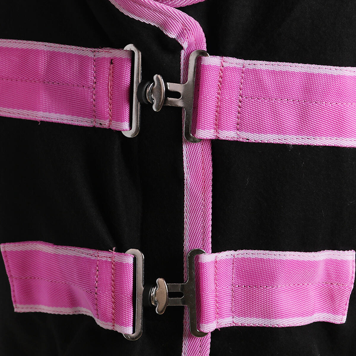 Abschwitzdecke EJselva Junior Epplejeck Schwarz-Pink 2/2