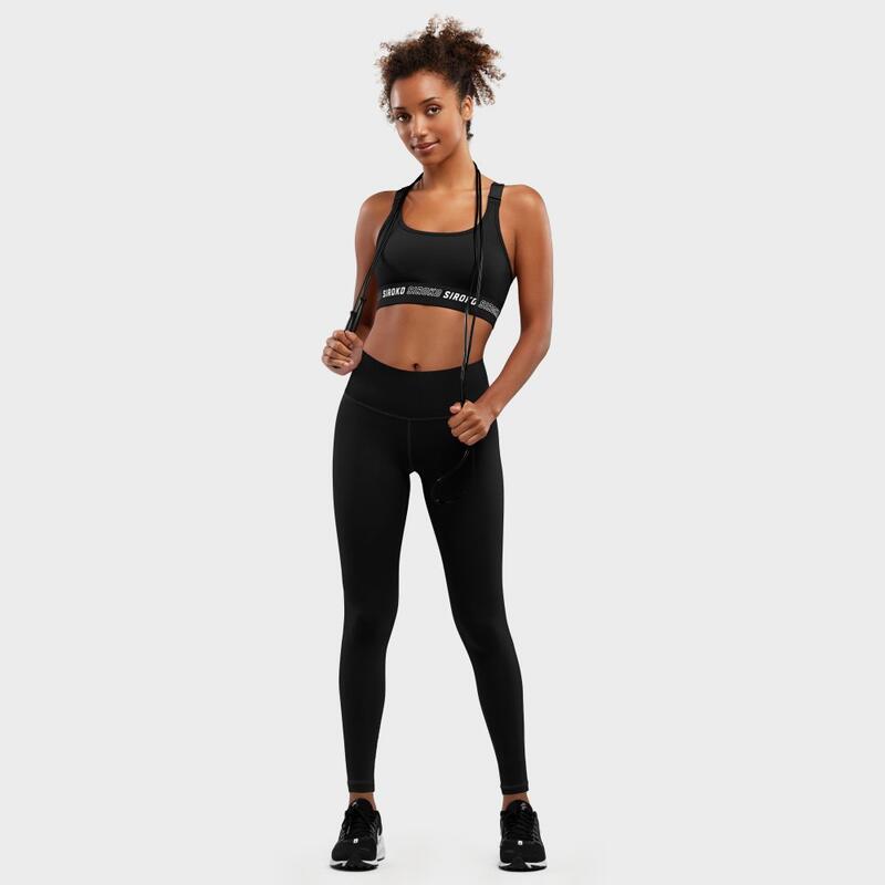 Dames Fitness Sport-BH - High support Cardio Black SIROKO Zwart