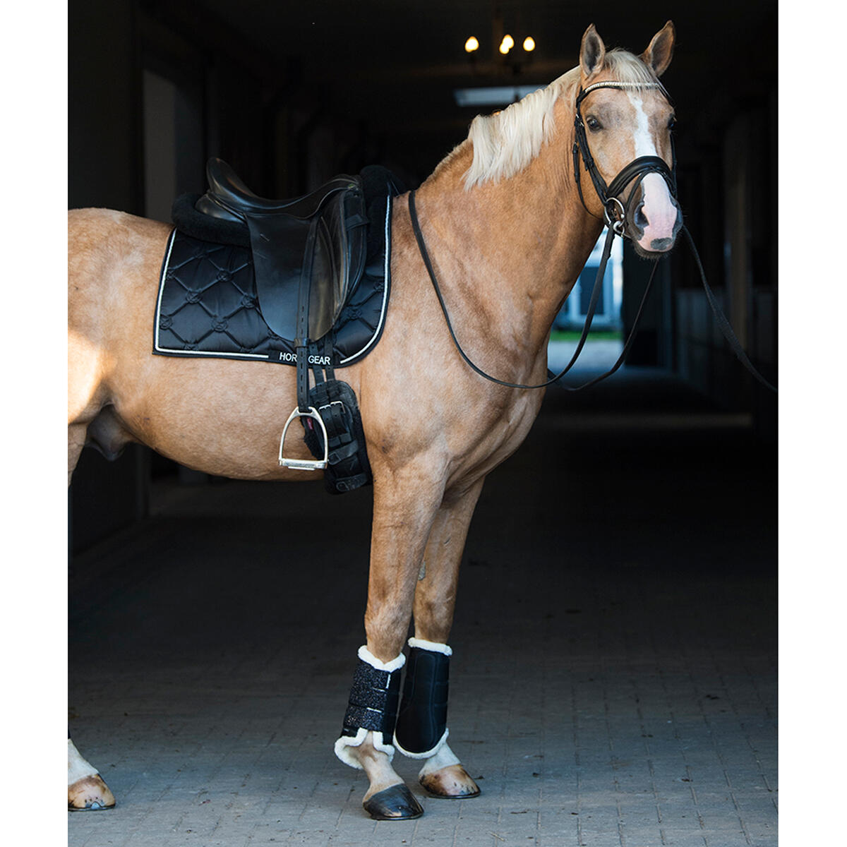 Zadeldek Horsegear Bayesa Zwart 5/6