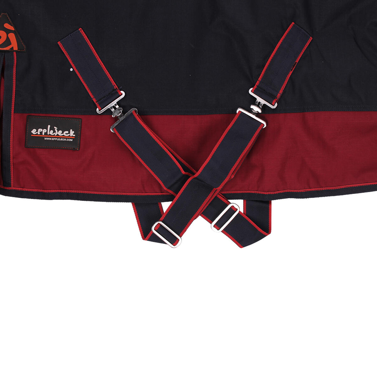 Decke Junior 300gr Epplejeck Dunkelblau-Rot 2/3