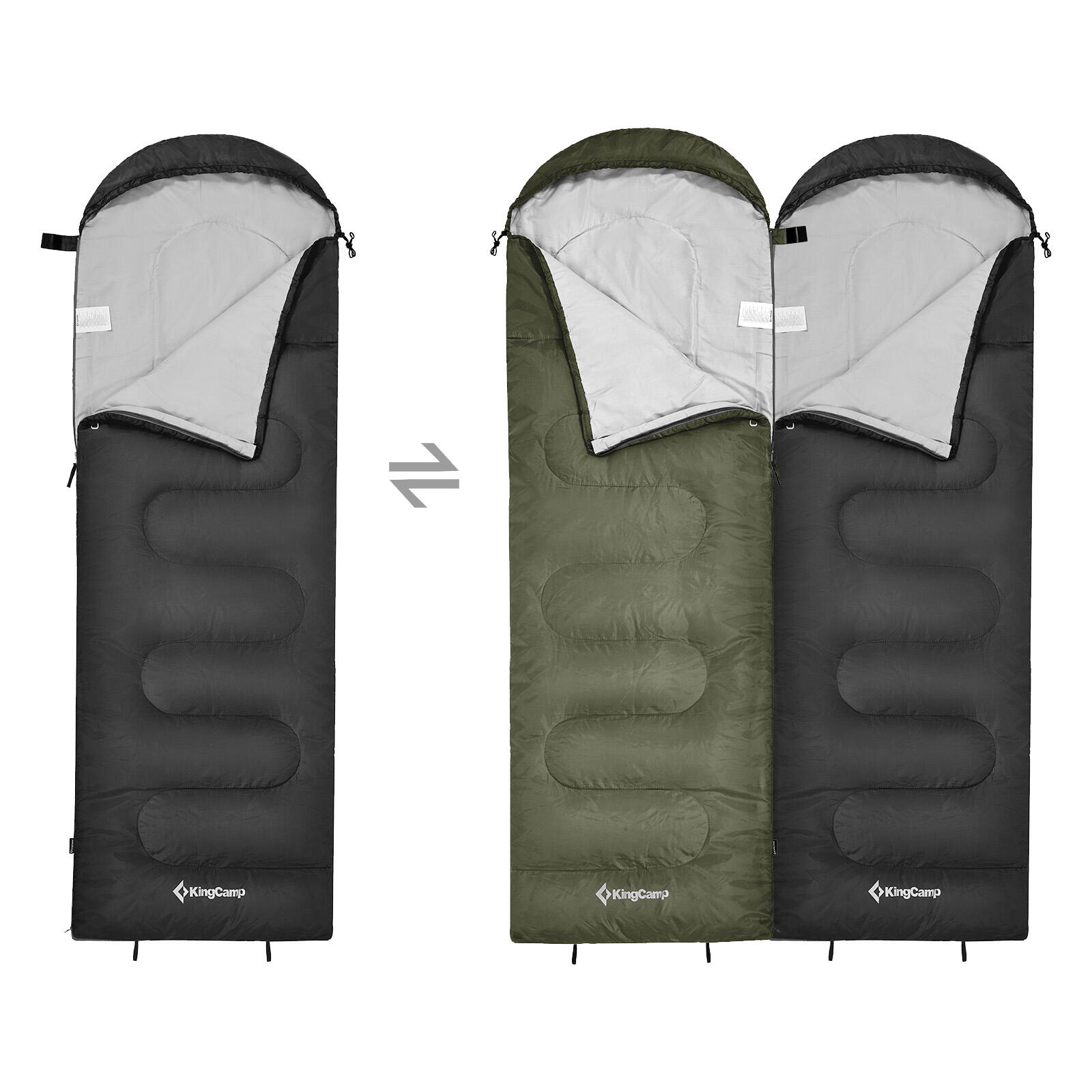 Sac de couchage d'été Oasis 250 Camping Outdoor 2,2m 12°C 3/7